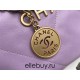 Chanel 22S Chanel 22 Bag Light Purple Small Size 37 Gold Hardware Calfskin Leather Hass Factory leather 35x37x7cm