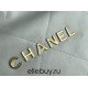 Chanel 22S Chanel 22 Bag White Small Size 37 Gold Hardware Calfskin Leather Hass Factory leather 35x37x7cm