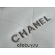 Chanel 22A Chanel 22 Bag White Small Size 37 Silver Hardware Calfskin Leather Hass Factory leather 35x37x7cm