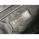 Chanel 23A Chanel 22 Bag Black with Hand Grab Wrinkles Small Size 37 Gold Hardware Calfskin Leather Hass Factory leather 35x37x7cm