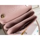 Chanel 23S Trendy CC in medium size 25, light pink, lambskin, light gold-tone hardware, Hass Factory leather, 17x25x12cm