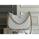 Chanel 23B Hobo Chain Bag, large size 29, white, lambskin, Hass Factory leather, gold-tone hardware, 18x29x2cm