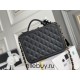 Chanel Classic Vanity Case Medium 21 in Black, Gold Hardware, Caviar Leather, Hass Factory Leather, Dimensions: 16x21x9cm.