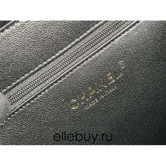 Chanel Classic Vanity Case Medium 21 in Black, Gold Hardware, Caviar Leather, Hass Factory Leather, Dimensions: 16x21x9cm.