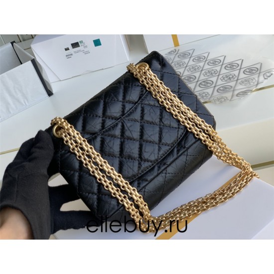 Chanel Classic Flap Bag in 2.55 Diamond Pattern So Black, Small 20, Black, Gold Hardware, Lambskin Leather, Padded Leather, Hass Factory Leather, Dimensions: 20x16x6cm.