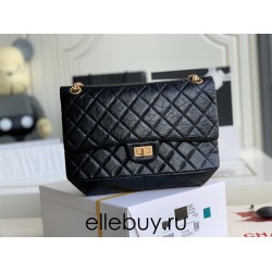 Chanel Classic Flap Bag in 2.55 Diamond Pattern So Black, Large 28, Black, Gold Hardware, Lambskin Leather, Padded Leather, Hass Factory Leather, Dimensions: 28x20x8cm.