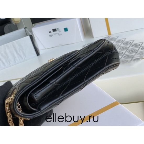 Chanel Classic Flap Bag in 2.55 Diamond Pattern So Black, Large 28, Black, Gold Hardware, Lambskin Leather, Padded Leather, Hass Factory Leather, Dimensions: 28x20x8cm.