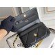 Chanel 19 WOC (Wallet on Chain) in Lambskin Leather, Black, Gold Hardware, Hass Factory Leather, Dimensions: 20x18x9cm.