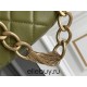 Chanel 23A Hobo Bag in Calfskin Leather, Avocado Green, Gold Hardware, Hass Factory Leather, Dimensions: 19x24x5cm.