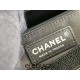 Chanel Grand Shopping Tote (GST) in Black with Silver Hardware, Caviar Leather, Hass Factory Leather, Dimensions: 34x24x12cm.