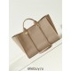 Chanel Beach Bag in Camel Color with White Letters, 38cm.