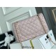 Chanel Classic Flap Bag in Pink with Gold Hardware, Lambskin Leather, Medium 25x16x7cm.