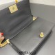 Chanel Le Boy Bag 67086, Medium 25, Calfskin Leather, Vertical Quilted, Black with Gold Hardware, 25cm.