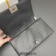 Chanel Le Boy Bag, Medium 25, Calfskin Leather, Black with Silver Hardware, 25cm.