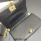 Chanel Le Boy Bag, Medium 25, Calfskin Leather, Black with Gold Hardware, 25cm.