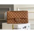 Chanel Classic Flap bag Medium 25 Caramel Silver Hardware Lambskin Hass Factory leather 25x16x7cm