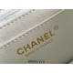 Chanel Classic Flap bag Mini 20 White Gold Hardware Lambskin Hass Factory leather 13x20x6cm