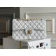 Chanel Classic Flap bag Small 23 White Gold Hardware Lambskin Hass Factory leather 15x23x6cm