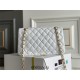 Chanel Classic Flap bag Small 23 White Gold Hardware Lambskin Hass Factory leather 15x23x6cm