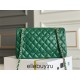 Chanel Classic Flap bag Medium 25 Green Champagne Gold Hardware Lambskin Hass Factory leather 25x16x7cm