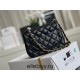 Chanel Classic Flap bag Mini 17 Black Gold Hardware Lambskin Hass Factory leather 14x17x8cm