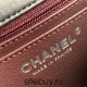 Chanel Classic Flap bag Mini 20 Black Champagne Gold Hardware Lambskin Hass Factory leather 13x20x6cm