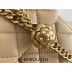 Chanel Classic Flap bag Mini 20 Apricot Gold Hardware Camellia Clasp Lambskin Hass Factory leather 13x20x6cm