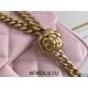 Chanel Classic Flap bag Mini 20 Pink Gold Hardware Camellia Clasp Lambskin Hass Factory leather 13x20x6cm