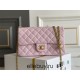 Chanel Classic Flap bag Small 23 Pink Gold Hardware Camellia Clasp Lambskin Hass Factory leather 15x23x6cm