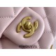 Chanel Classic Flap bag Small 23 Pink Gold Hardware Camellia Clasp Lambskin Hass Factory leather 15x23x6cm