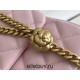 Chanel Classic Flap bag Small 23 Pink Gold Hardware Camellia Clasp Lambskin Hass Factory leather 15x23x6cm