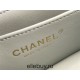 Chanel Classic Flap bag Mini 20 Light Blue Gold Hardware Camellia Clasp Lambskin Hass Factory leather 13x20x6cm