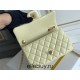 Chanel Classic Flap bag Mini 20 Light Yellow Gold Hardware Camellia Clasp Lambskin Hass Factory leather 13x20x6cm