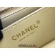 Chanel Classic Flap bag Mini 20 Light Yellow Gold Hardware Camellia Clasp Lambskin Hass Factory leather 13x20x6cm