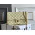 Chanel Classic Flap bag Small 23 Light Yellow Gold Hardware Camellia Clasp Lambskin Hass Factory leather 15x23x6cm