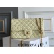 Chanel Classic Flap bag Small 23 Light Yellow Gold Hardware Camellia Clasp Lambskin Hass Factory leather 15x23x6cm