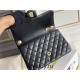 Chanel Classic Flap bag Small 23 Black Gold Hardware Camellia Clasp Lambskin Hass Factory leather 15x23x6cm