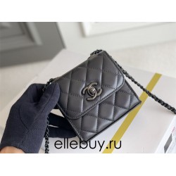 Chanel 22B Trendy CC Mini 11 So Black Lambskin Hass Factory leather 11x11x6cm