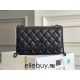 Chanel 22B Trendy CC WOC 19 So Black Lambskin Hass Factory leather 19cm