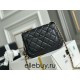 Chanel 22S Classic Flap bag Woven Gold Ball Black Gold Hardware Mini 17 Lambskin Hass Factory leather 13x17x7cm