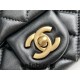 Chanel 22S Classic Flap bag Woven Gold Ball Black Gold Hardware Mini 17 Lambskin Hass Factory leather 13x17x7cm