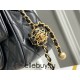 Chanel 22S Classic Flap bag Woven Gold Ball Black Gold Hardware Mini 17 Lambskin Hass Factory leather 13x17x7cm