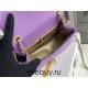 Chanel 22S Classic Flap bag Woven Gold Ball Purple Gold Hardware Mini 17 Lambskin Hass Factory leather 13x17x7cm