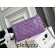 Chanel 22S Classic Flap bag Woven Gold Ball Purple Gold Hardware Mini 20 Lambskin Hass Factory leather 13x20x7cm