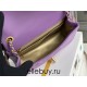 Chanel 22S Classic Flap bag Woven Gold Ball Purple Gold Hardware Mini 20 Lambskin Hass Factory leather 13x20x7cm