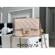 Chanel 22C Classic Flap bag Mini 18 Gold Ball Pink Gold Hardware Lambskin Hass Factory leather 13x18x7cm