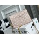 Chanel 22C Classic Flap bag Mini 18 Gold Ball Pink Gold Hardware Lambskin Hass Factory leather 13x18x7cm