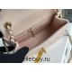 Chanel 22C Classic Flap bag Mini 18 Gold Ball Pink Gold Hardware Lambskin Hass Factory leather 13x18x7cm