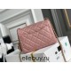 Chanel 22C Classic Flap bag Mini 18 Gold Ball Deep Pink Gold Hardware Lambskin Hass Factory leather 13x18x7cm