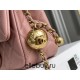 Chanel 22C Classic Flap bag Mini 20 Gold Ball Deep Pink Gold Hardware Lambskin Hass Factory leather 13x20x7cm